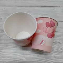 Párty kelímky  - Srdíčka 6 ks