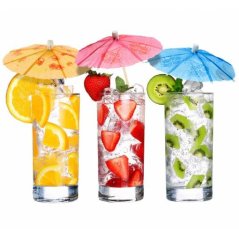 Paraplíčka na drink a pohár  10 ks