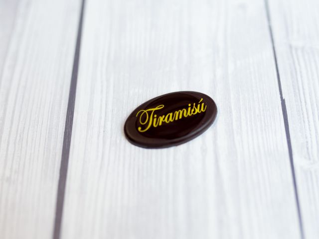 Čokoládová dekorace – tiramisu - 20 ks