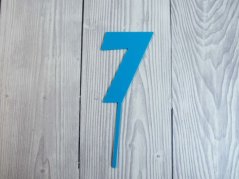 Zápich do dortu č. 7 (modrý)