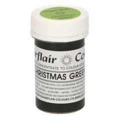 Gelová barva Sugarflair - zelená ( christmas green )