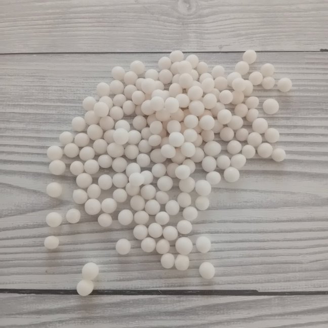 Cukrové zdobení - kuličky bílé měkké 30 g