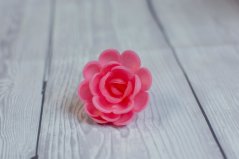 Květ z jedlého papíru - růžový menší - 3 ks