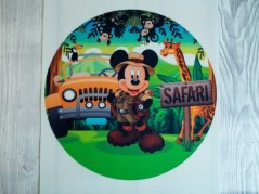 Jedlý obrázek na dort  - Mickey mouse na safari