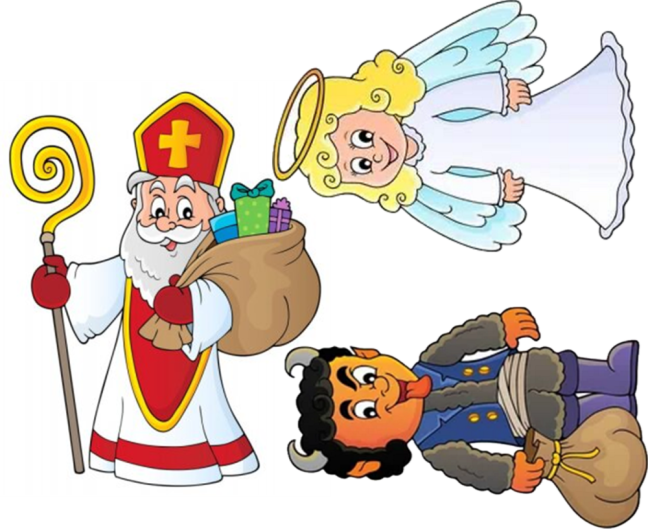 Jedlé obrázky - Mikuláš , čert a anděl na perníky