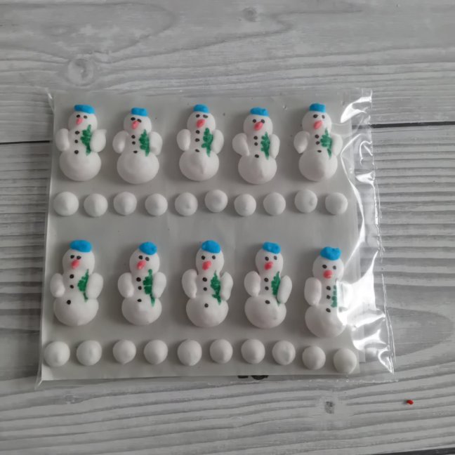 Cukrové ozdoby - Sněhulák
