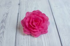 Květ z jedlého papíru - čínská růže - růžová - 3 ks