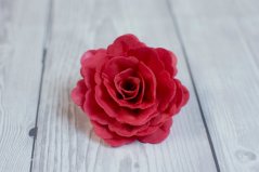 Květ z jedlého papíru - červený menší - 3 ks