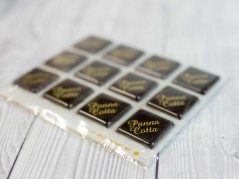 Čokoládová dekorace – panna cotta - 20 ks