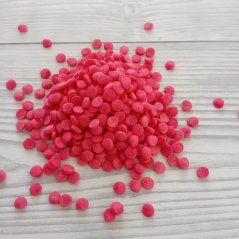 Cukrové zdobení - Konfety červené  perleťové 20 g