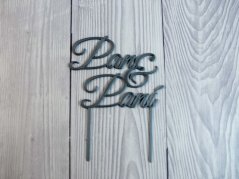 Zápich do dortu - Pan a Paní (stříbrný)