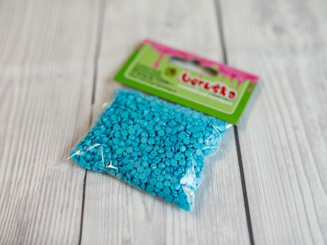 Cukrové konfety - modré metalické - 30 g