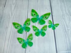 Jedlý papír - motýl zelený 5 ks