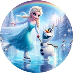 Jedlé obrázky - Elza a Olaf na ledě