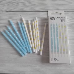 Dortové svíčky - Kopretiny 12 ks