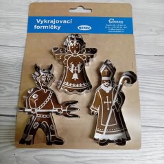 Vykrajovačka Mikuláš ,čert a anděl