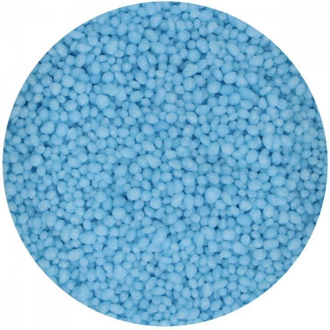 Cukrové zdobení - modré puntíky - 30 g