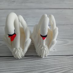 Dekorace na dort - Labutě