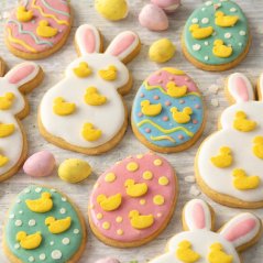 Cukrové zdobení na velikonoční cukroví  kachničky