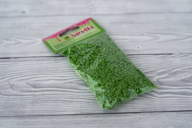 Čokoládové šupiny - zelené - 100 g