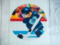 Jedlý obrázek na dort  - lego hokejista