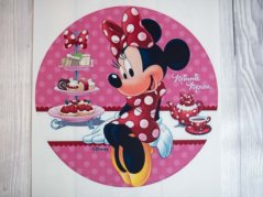Jedlý obrázek na dort  - myška Minnie v cukrárně