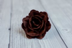 Květ z jedlého papíru - hnědý - 3 ks