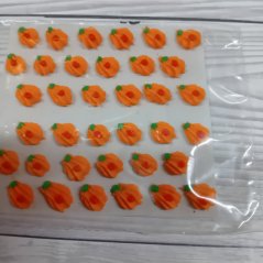 Cukrové ozdoby - kytičky vlnka oranžová