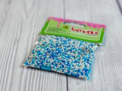Cukrové zdobení - máček modrý mix - 30 g