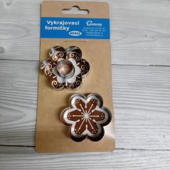 Vykrajovačka - Kytička + kytička střed velká