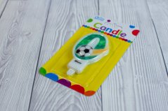 Dortová svíčka - FOTBAL - číslice 0
