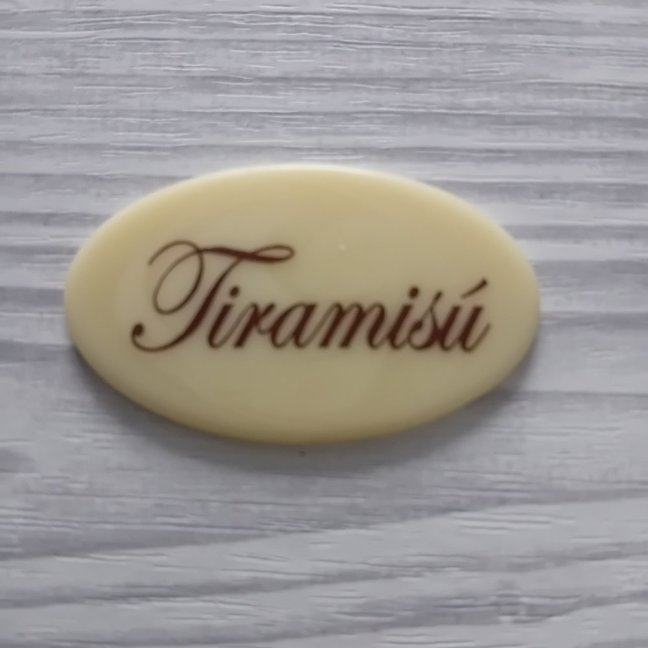 Čokoládová dekorace –Tiramisú  světlý decor 20 ks