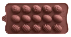 Silikonová forma na čokoládová mini velikonoční vajíčka 3,5 × 2,5 cm
