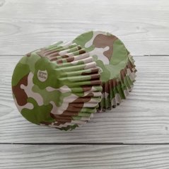 Papírové  košíčky - Maskáč