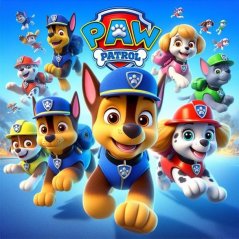 Jedlé obrázky - Tlapková patrola 20,5 x 20,5 cm