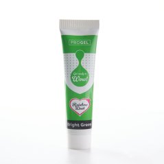 Gelová barva v tubě - zářivě zelená (bright green)