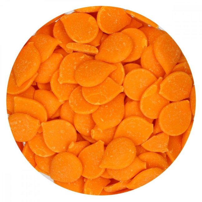 Cukrářská poleva na cukroví  a dortové stékance - oranžová 100 g