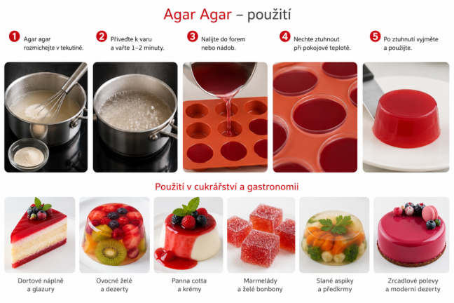 Agar Agar 800 přírodní – rostlinný želírovací prostředek 100 g