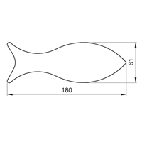Vykrajovačka - ryba - 18 cm