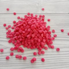 Cukrové zdobení - Konfety červené  perleťové 20 g