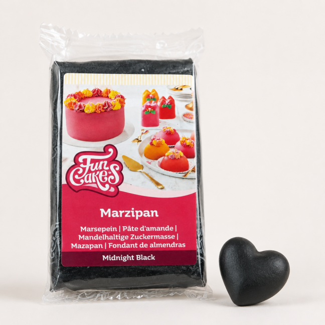 FunCakes černý marcipán Midnight Black – 250 g FunCakes černý marcipán Midnight Black – 250 g