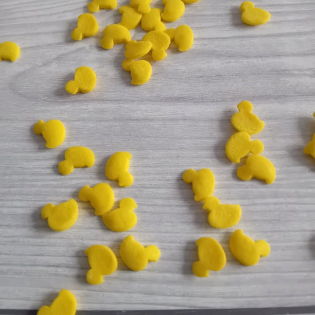 Cukrové zdobení na velikonoční cukroví  kachničky