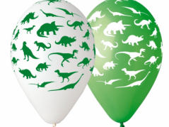Nafukovací balonky barevné - dinosauři - 5 ks