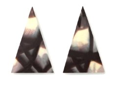 Čokoládová dekorace  - Trojúhelník mramor 10 ks
