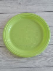 Plastové talířky zelené – kulaté 10 ks