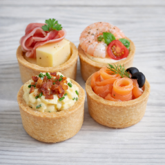 Mini dezertní košíčky na plnění SLANÉ 48 ks