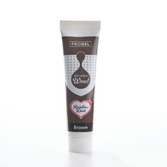 Gelová barva v tubě - hnědá (brown)