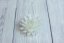 Květ z jedlého papíru - jiřinka - bílá - 3 ks