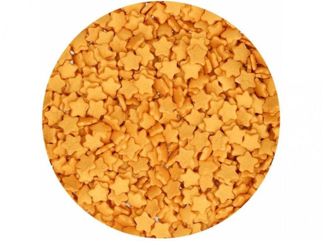 Cukrové zdobení - hvězdičky zlaté - 20 g