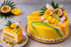 Zrcadlová poleva Tropical - glazura na dorty a moderní dezerty 250 g